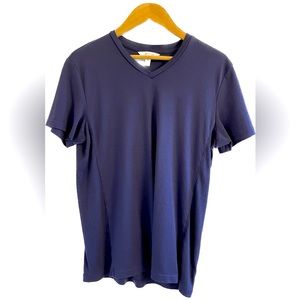 😎 Men’s NWOT Calvin Klein blue medium v-neck shirt, excellent co…